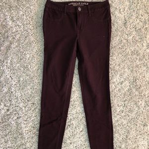 Maroon jeggings